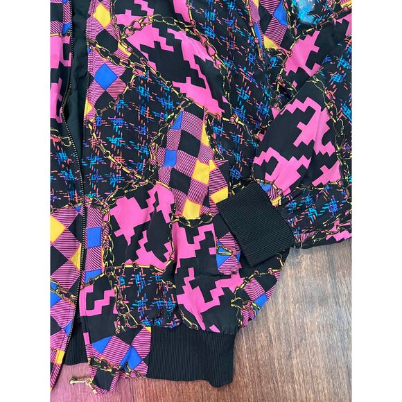 Spenser Jeremy silk Retro windbreaker y2k 90s 100% silk - Picture 2 of 8